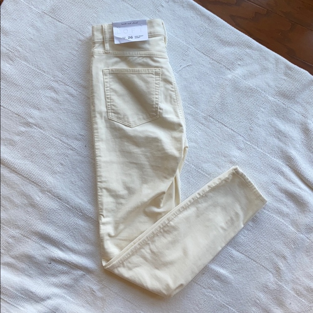 Ann Taylor LOFT High Waist Skinny Corduroy Pants
